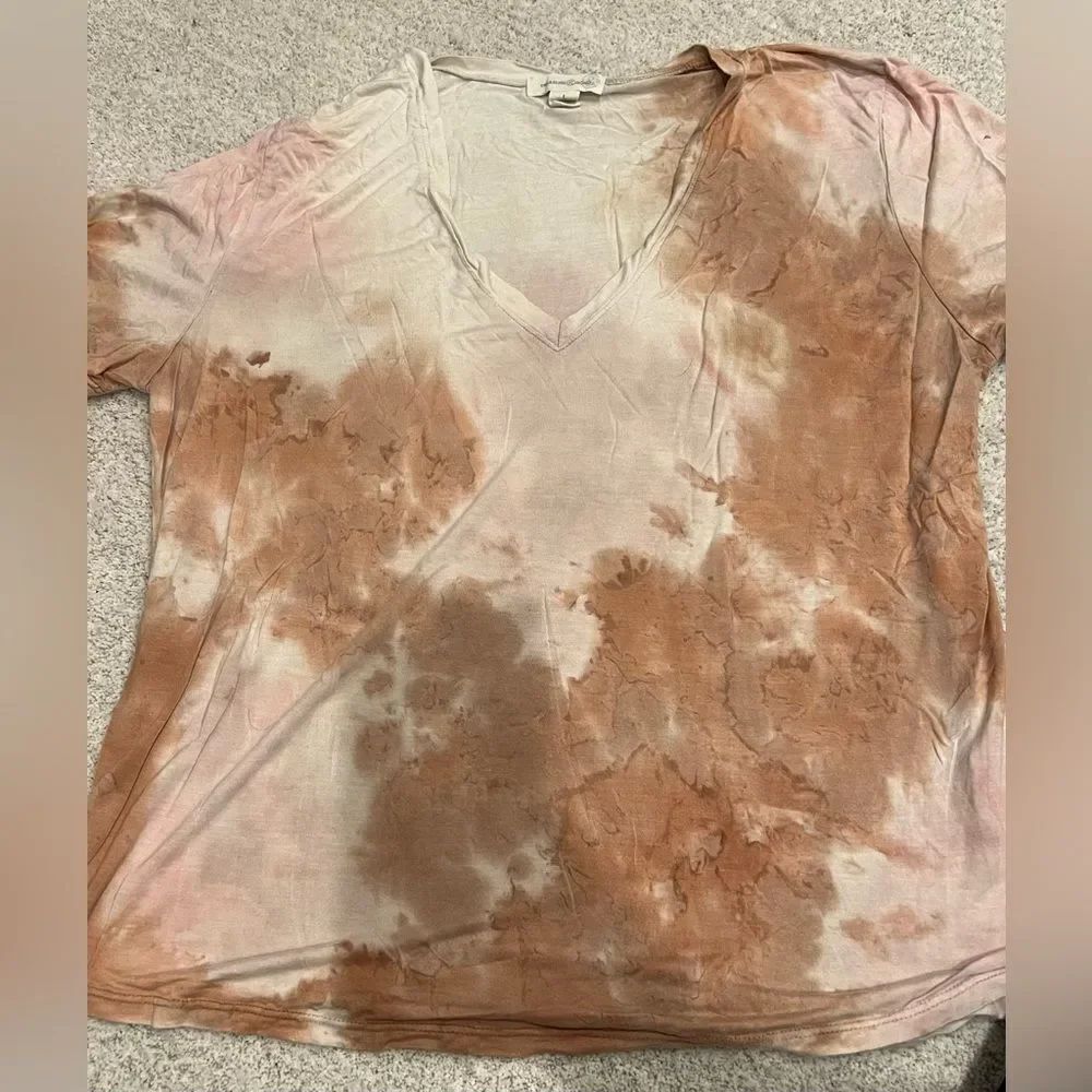 Treasure & Bond Womens Tops Treasure & Bond Tie-Dye Short Sleeve L
